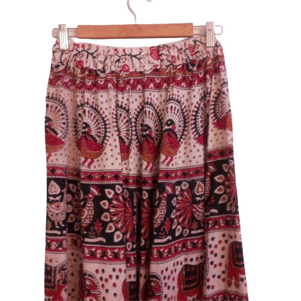 Vintage Handmade Boho Ethnic Cotton Skirt Size XS - Picture 6 of 8